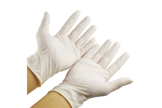 Light latex, vinyl, or nitrile gloves