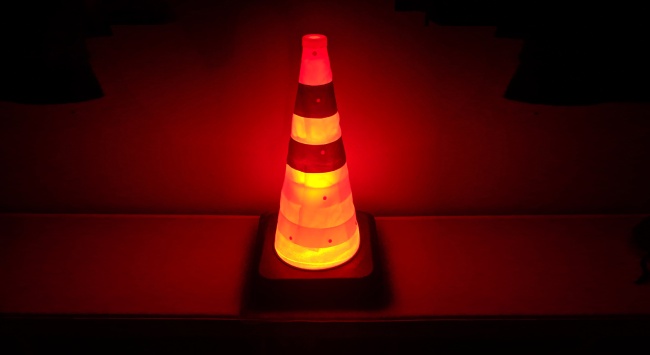 Collapsible Light-Up Cones